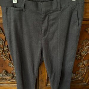 J. Ferrar Mens Dress Pants Size 32x30 Slim Fit Gray Pockets Flat Front
